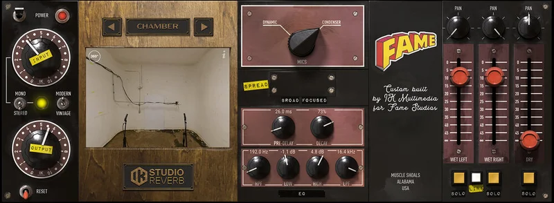 IK Multimedia FAME Studio Reverb interface