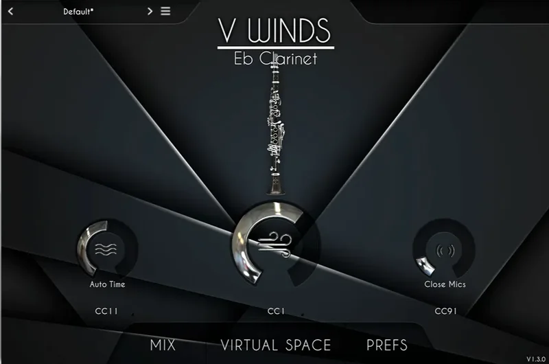 Acousticsamples VWinds Eb Clarinet interface