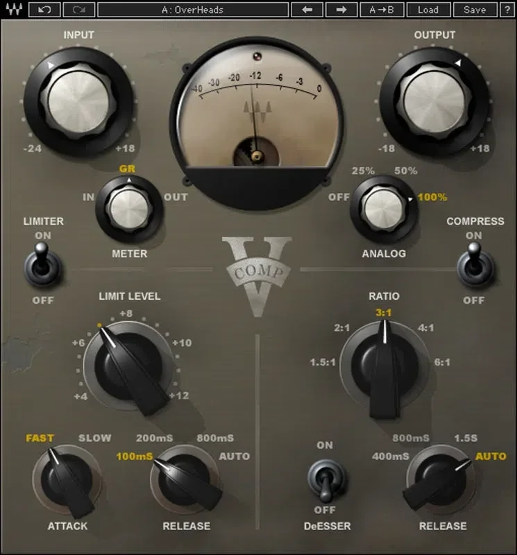 Waves V-Series interface