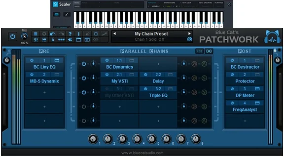 Blue Cat Audio PatchWork Crossgrade from Scaler 2 interface