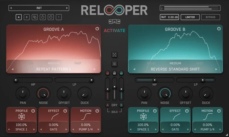 United Plugins Relooper interface
