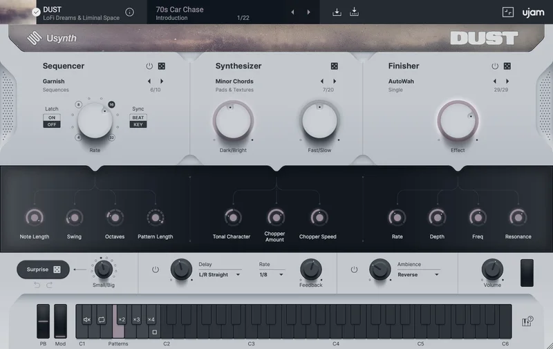 UJAM Usynth DUST interface