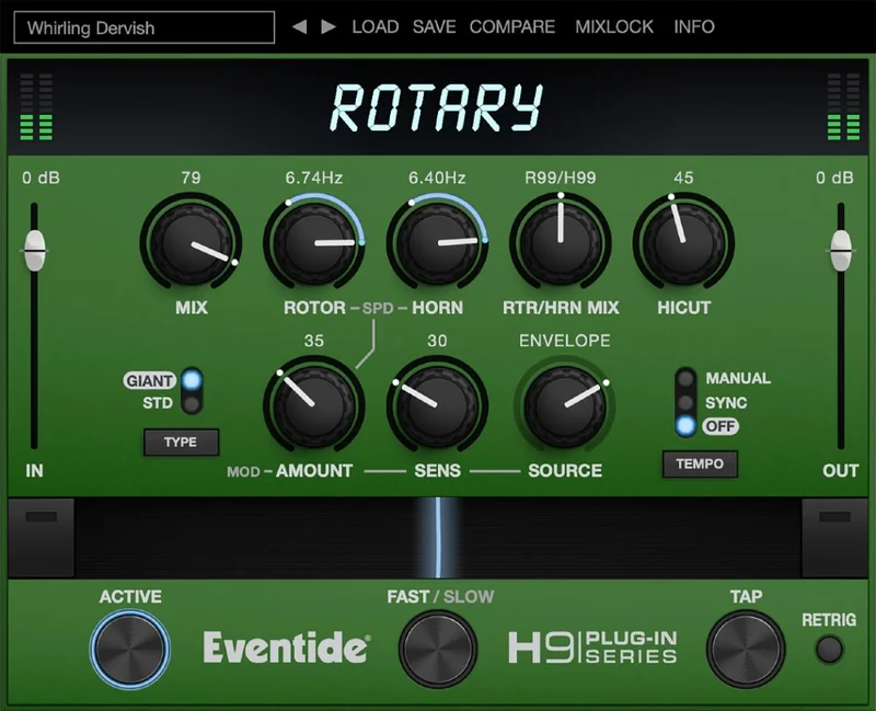 Eventide Rotary Mod interface