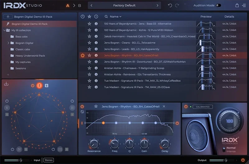 Bogren Digital IRDX Studio interface