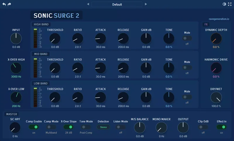 Rave Generation Sonic Surge 2 interface
