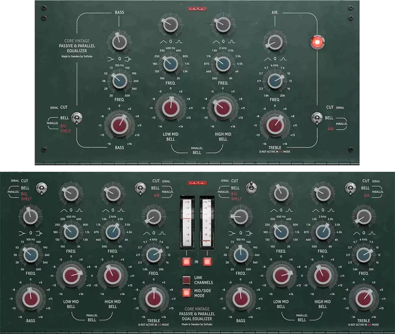 Softube Core Vintage Equalizers interface