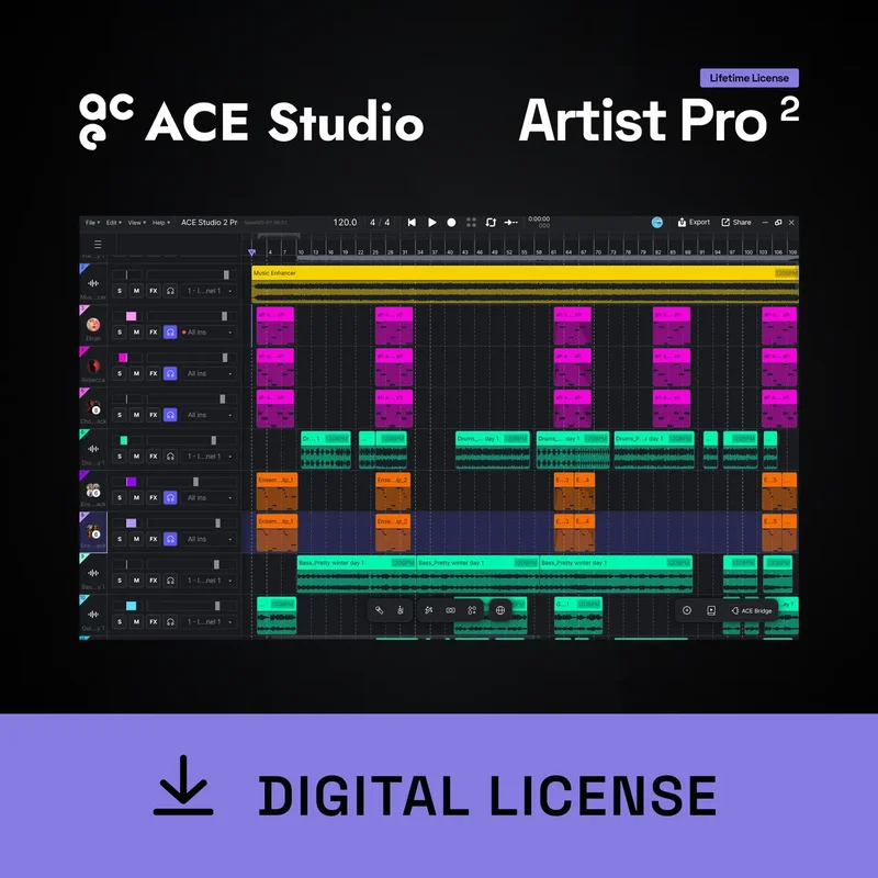 ACE Studio Pro Version 2.0 Lifetime License interface