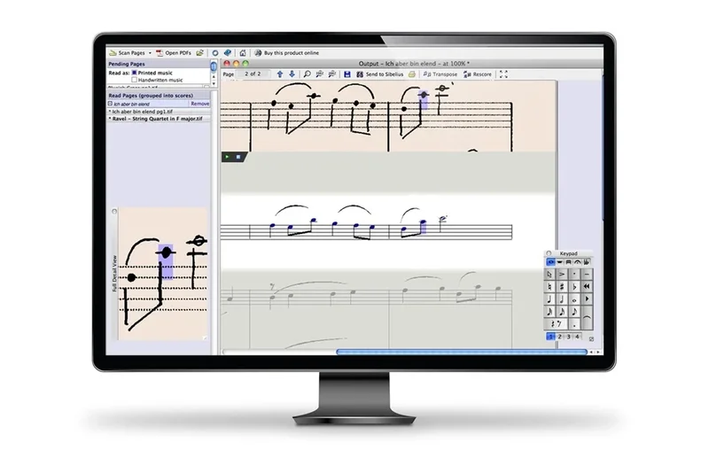 Avid Photoscore & NotateMe Ultimate interface