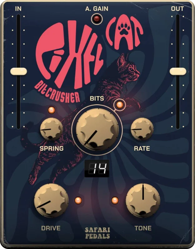 Safari Pedals Pixel Cat interface