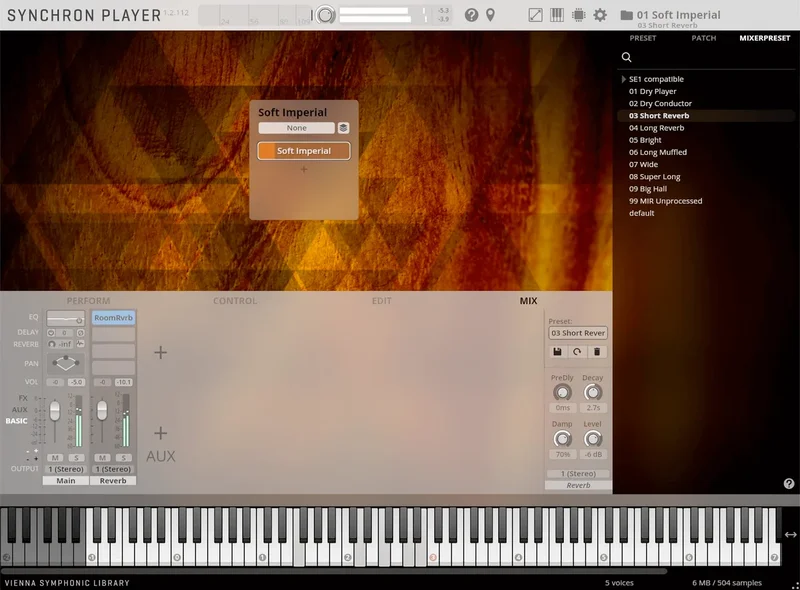 VSL Free Instruments Soft Imperial interface