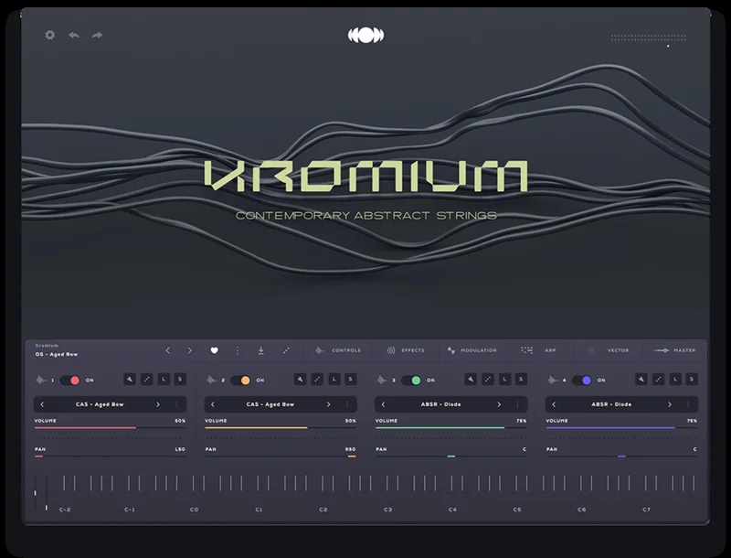 Audiomodern Kromium: Soundbox Instrument interface