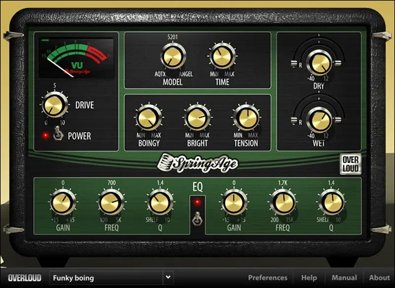 Overloud SpringAge interface