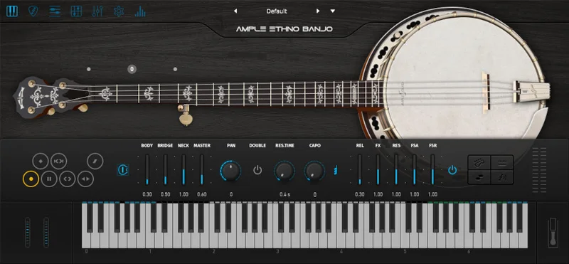 Ample Sound Ample Ethno Banjo interface