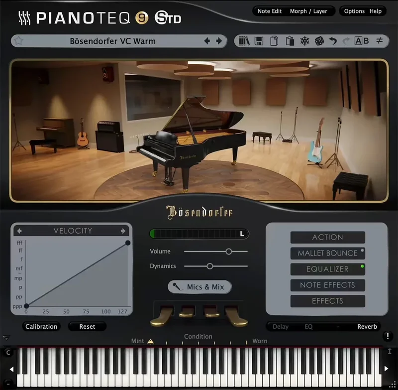 Modartt Pianoteq Instrument Pack: Bösendorfer 280VC interface