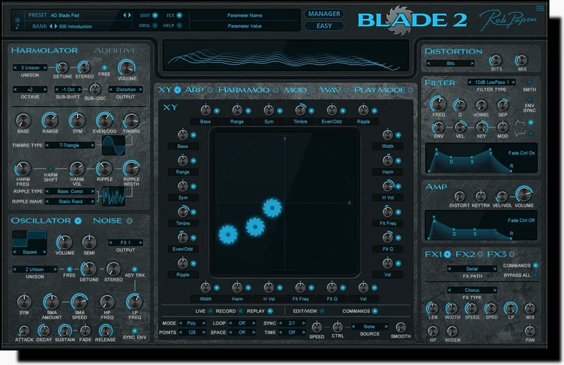 Rob Papen Blade 1 to Blade 2 Upgrade interface