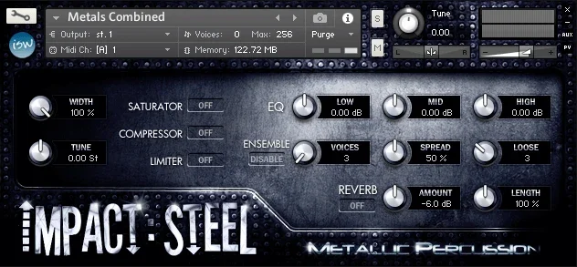 Impact Soundworks Impact Steel interface