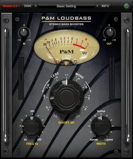 Plug and Mix Loudbass interface
