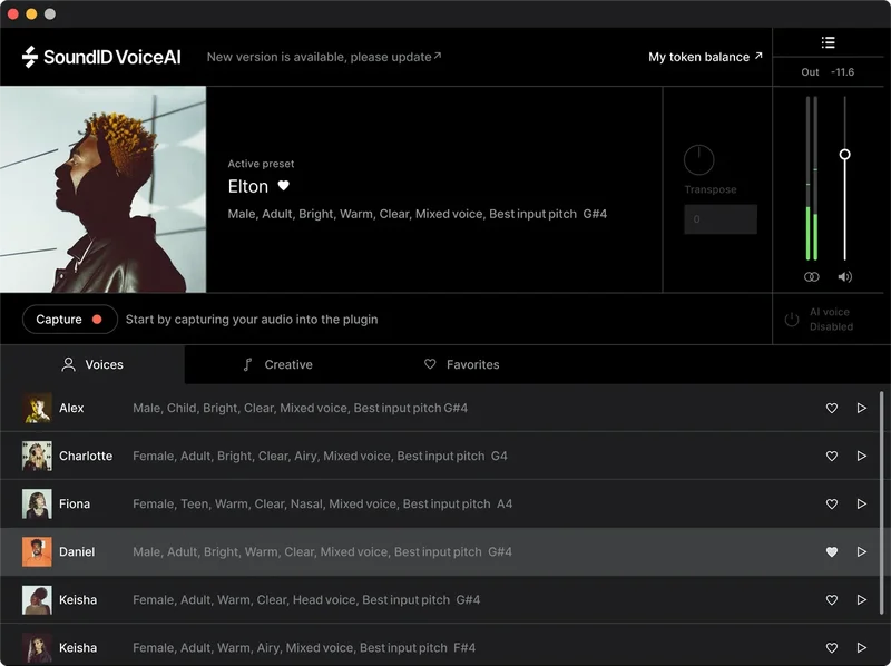 Sonarworks SoundID VoiceAI Perpetual License interface
