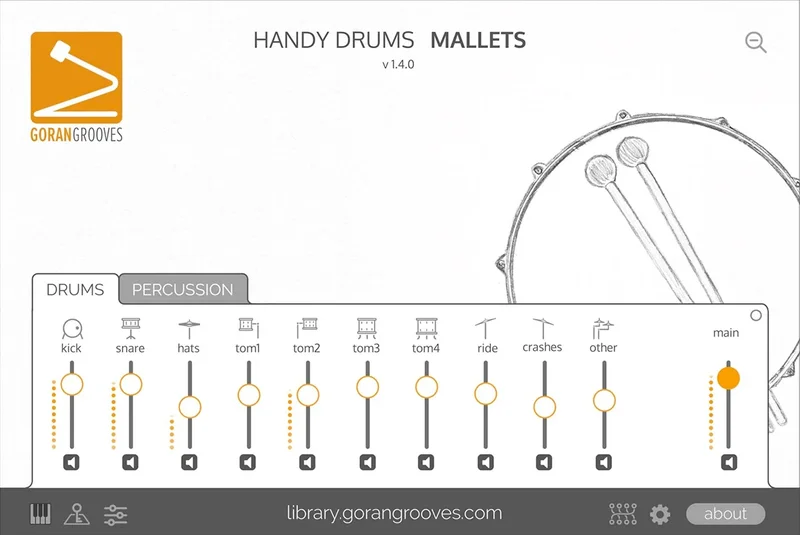 GoranGrooves - Handy Drums MALLETS interface