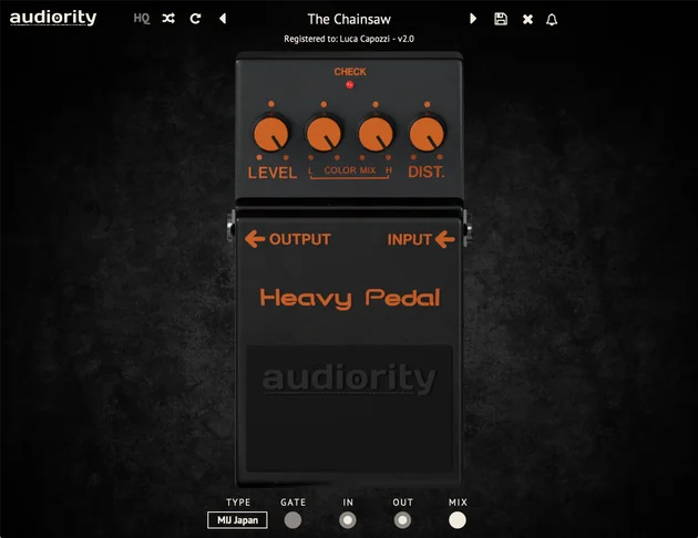 Audiority Heavy Pedal mkII interface