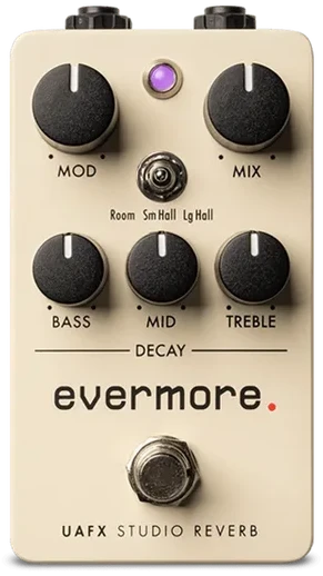 Universal Audio Evermore Studio Reverb Pedal interface