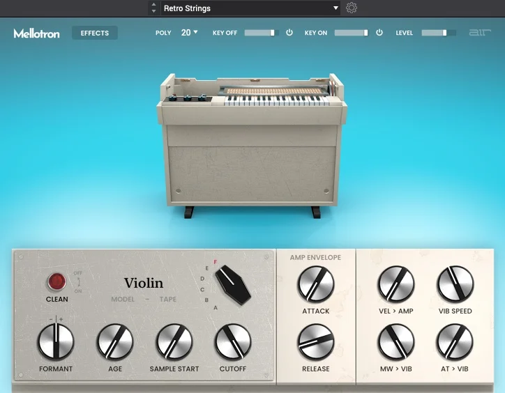 AIR Music Technology Mellotron interface