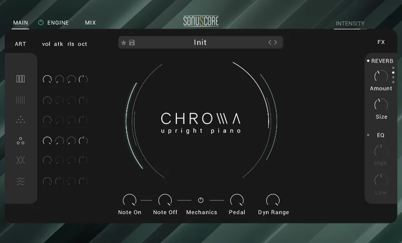 Sonuscore Chroma - Upright Piano interface