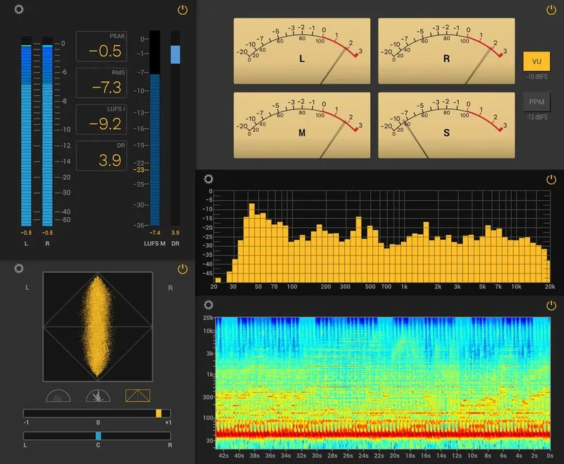 IK Multimedia T-RackS Full Metering interface