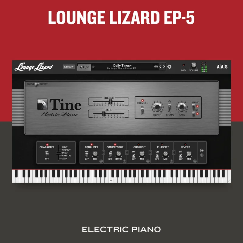 Applied Acoustics Systems Lounge Lizard EP-5 Upgrade from Lounge Lizard EP-4 interface