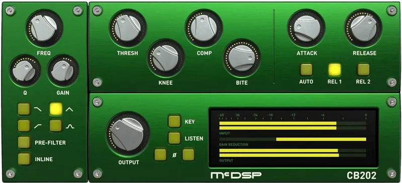 McDSP CompressorBank HD v7 interface