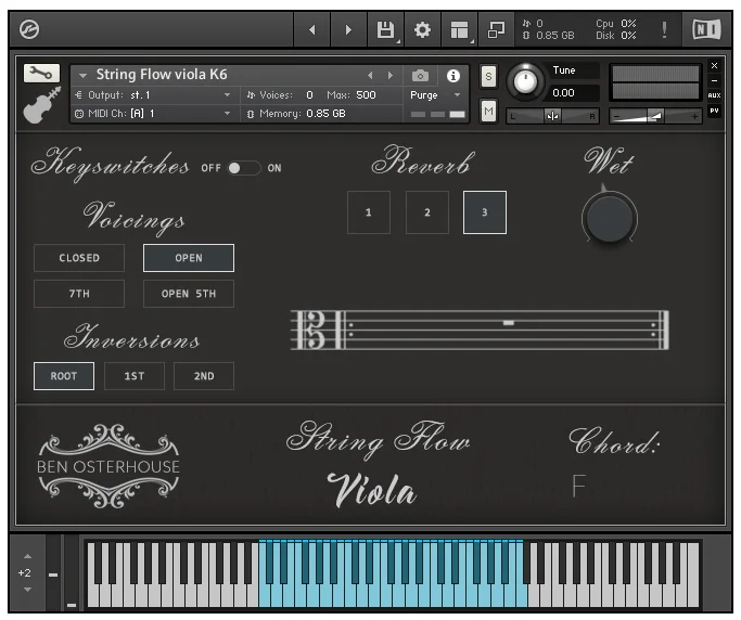 Ben Osterhouse String Flow Viola interface