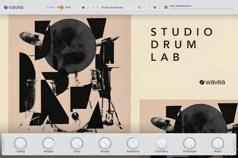 Wavea Studio Drum Lab interface