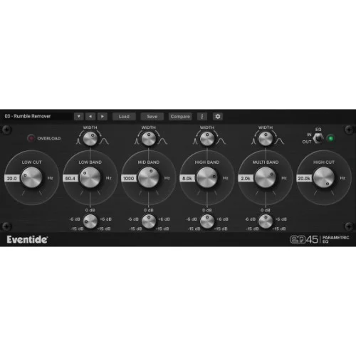 Eventide EQ45 Parametric EQ interface