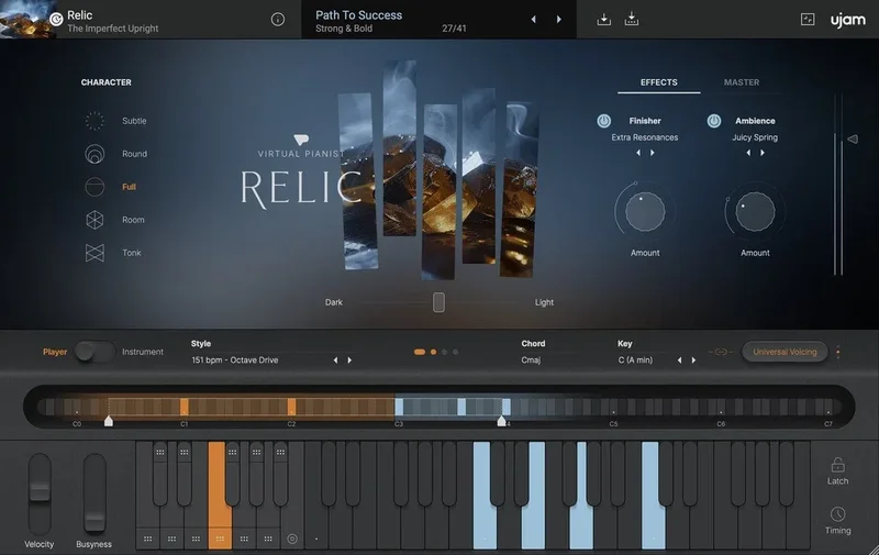 UJAM Virtual Pianist RELIC Loyalty Crossgrade interface