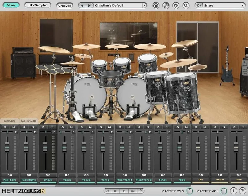Hertz Instruments Hertz Drums 2 Christian Donaldson Signature Pack interface