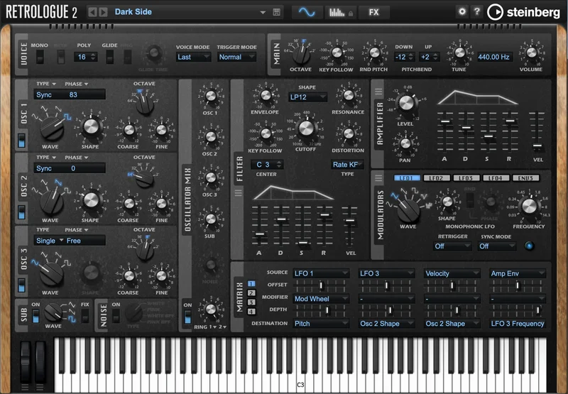 Steinberg Retrologue 2 interface