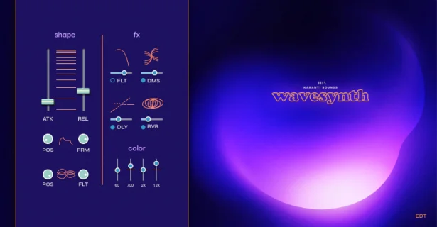 Karanyi Sounds Wavesynth Pitch Black interface