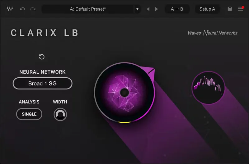 Waves Clarix LB interface