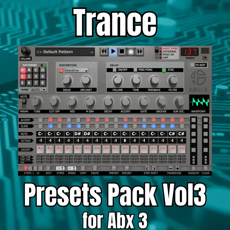 Audio Blast Abx3 Trance Presets Vol. 3 interface