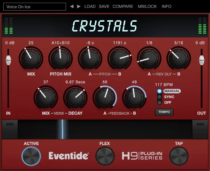 Eventide Crystals interface