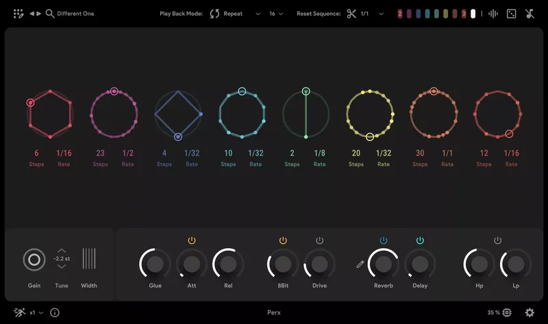 Thenatan Audio Perx interface