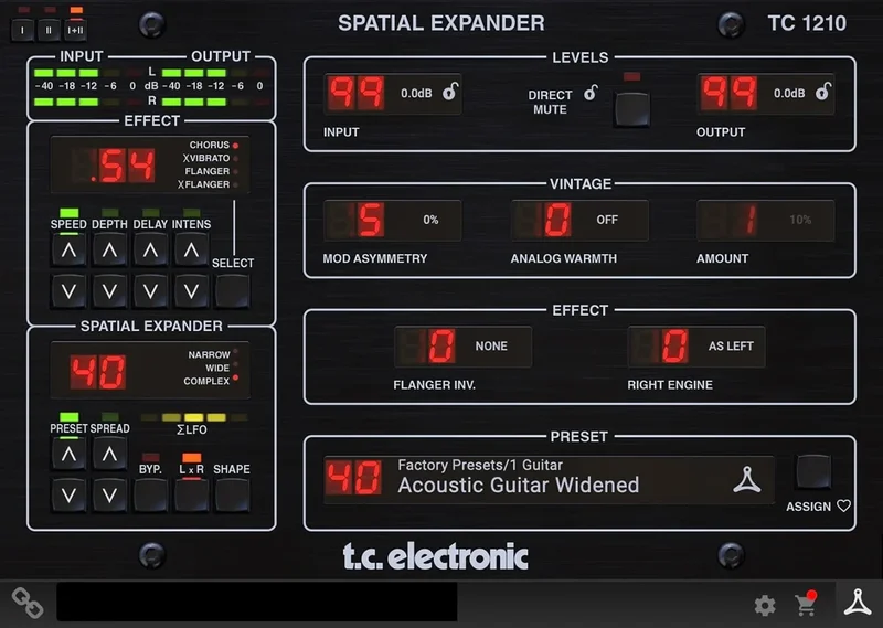 TC Electronic 1210 Spatial Expander interface