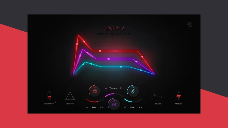 Native Instruments UNITY Modern Trailer Synth interface
