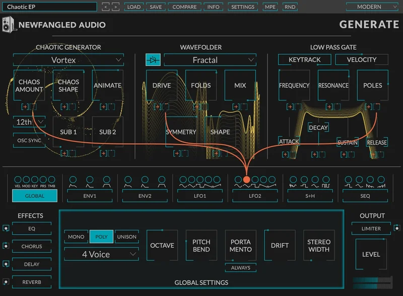 Eventide Generate interface