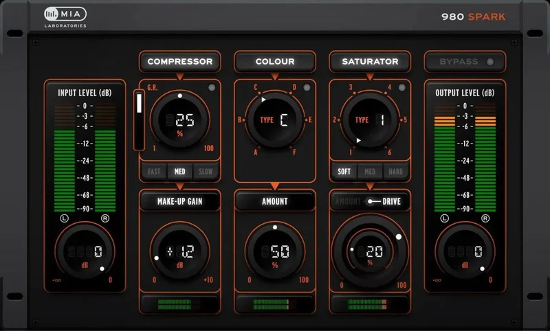 MIA Laboratories 980 Spark interface