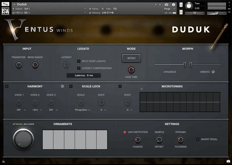Impact Soundworks Ventus Winds - Duduk interface
