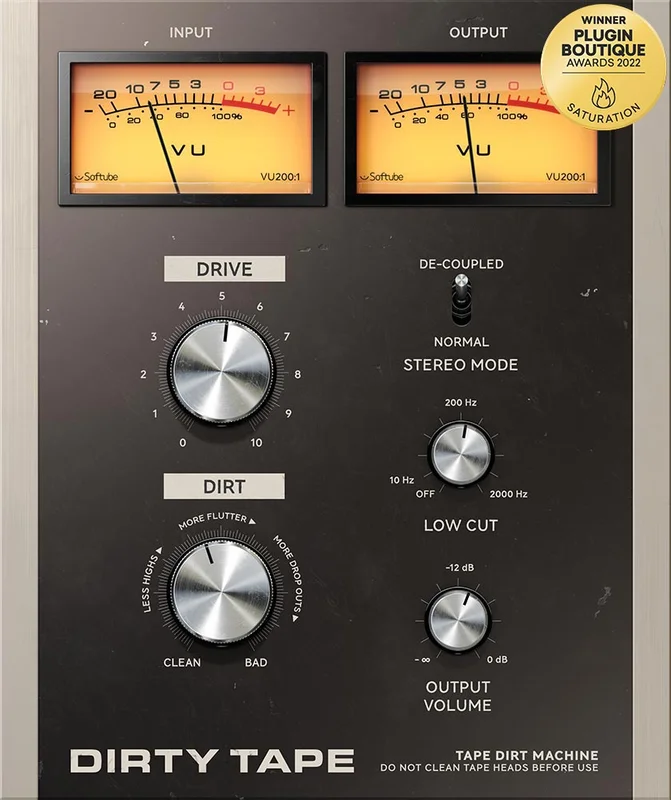 Softube Dirty Tape interface