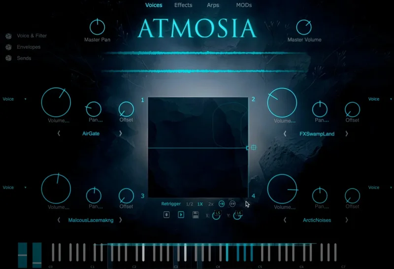 Tracktion Atmosia interface