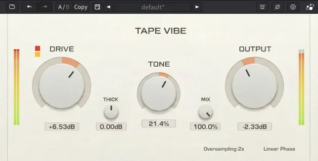 Three-Body Tech Tape Vibe interface