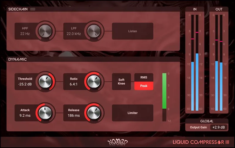 Nomad Factory Liquid Compressor II interface